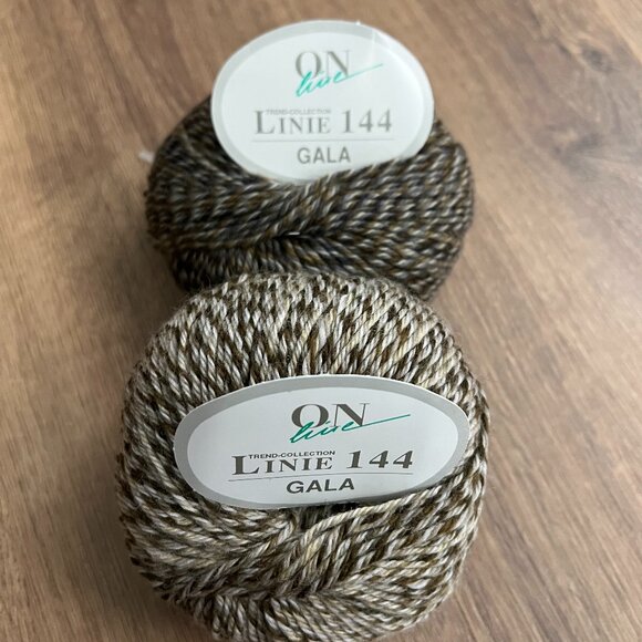 Linie 144 Gala 100% Wool Yarn Bundle Brown Tweed (2) - Picture 7 of 9